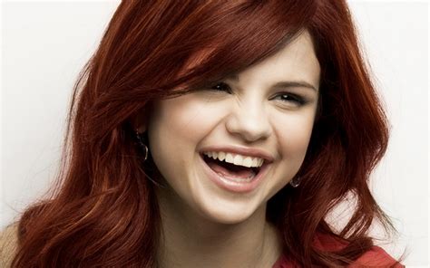 Selena red hair